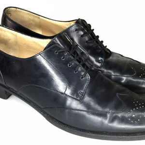 Fulinken Mens Leather Wingtip Brogue Oxford Sz 10